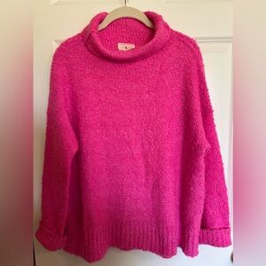 EUC pretty in pink Lou & Grey sweater. Size S